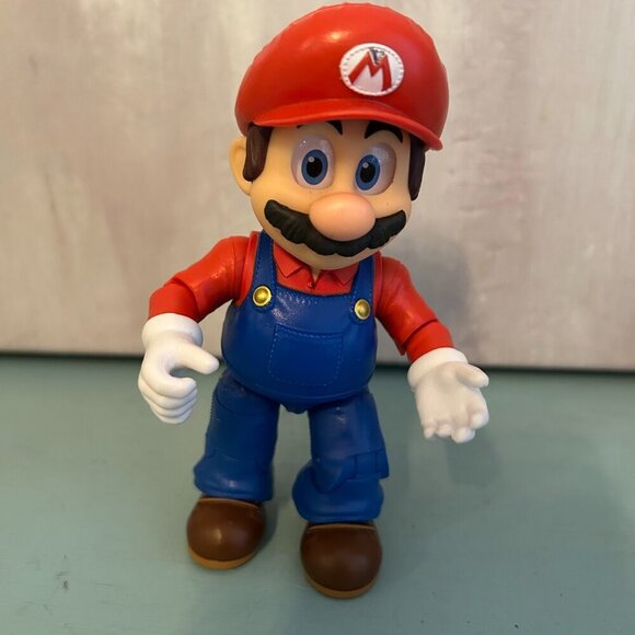 Super Mario It's-A Me, Mario! Collectible Action Figure Poseable Nintendo Mario - Picture 2 of 10